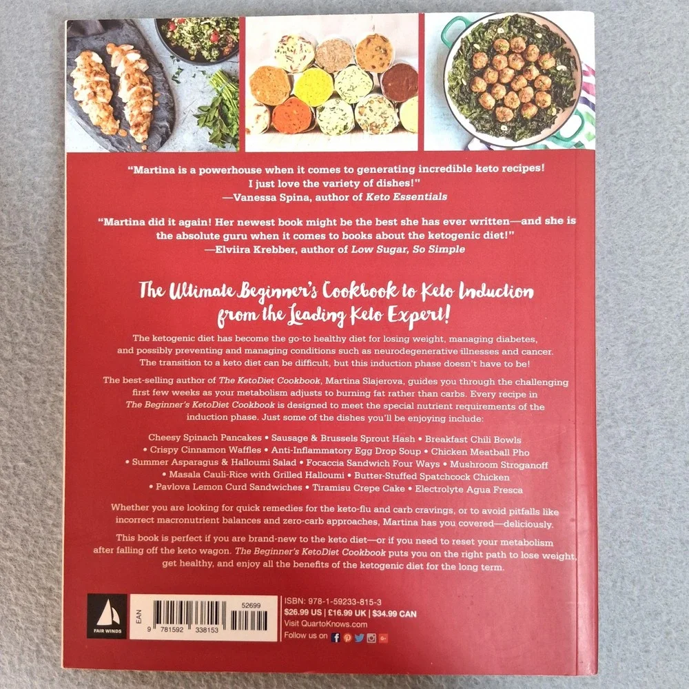 The Beginner's Keto Diet Cookbook Martina Slajerova 2018 Paperback